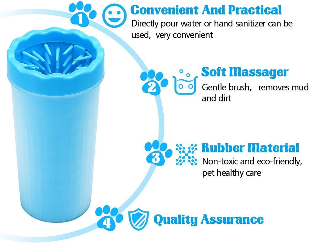 Revolutionary Dog Paw Cleaner Cup - Effortless Mud and Dirt Removal for Your Furry Friends!