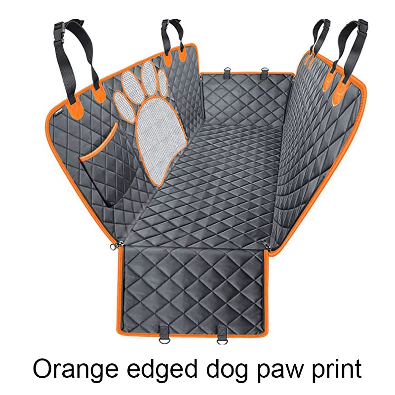 With Visual Mesh Window and Side Zipper Car Seat & Door Protec Dog Car Seat Cover Waterproof Pet Cat Carriers Travel Mat Hammock