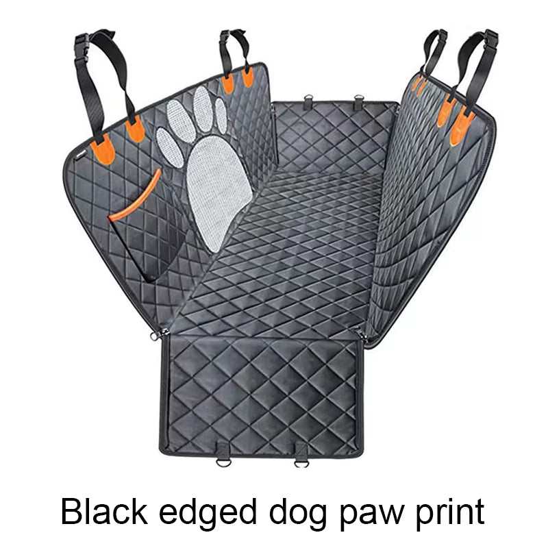 With Visual Mesh Window and Side Zipper Car Seat & Door Protec Dog Car Seat Cover Waterproof Pet Cat Carriers Travel Mat Hammock